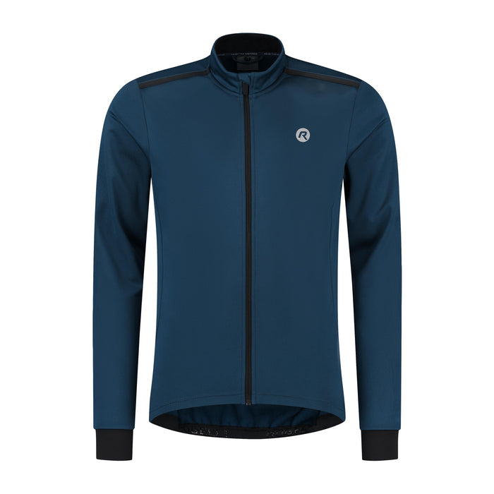 Rogelli Core fietsjack heren blauw voorkant.