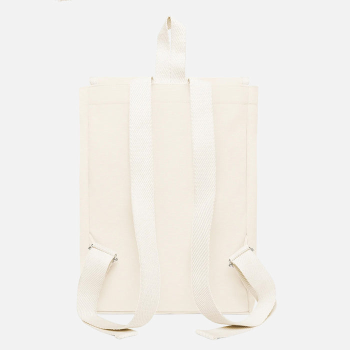 Cotton Canvas Scout Backpack - White