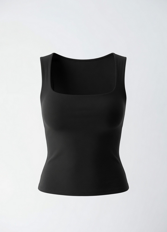 COTTON TANK - BLACK