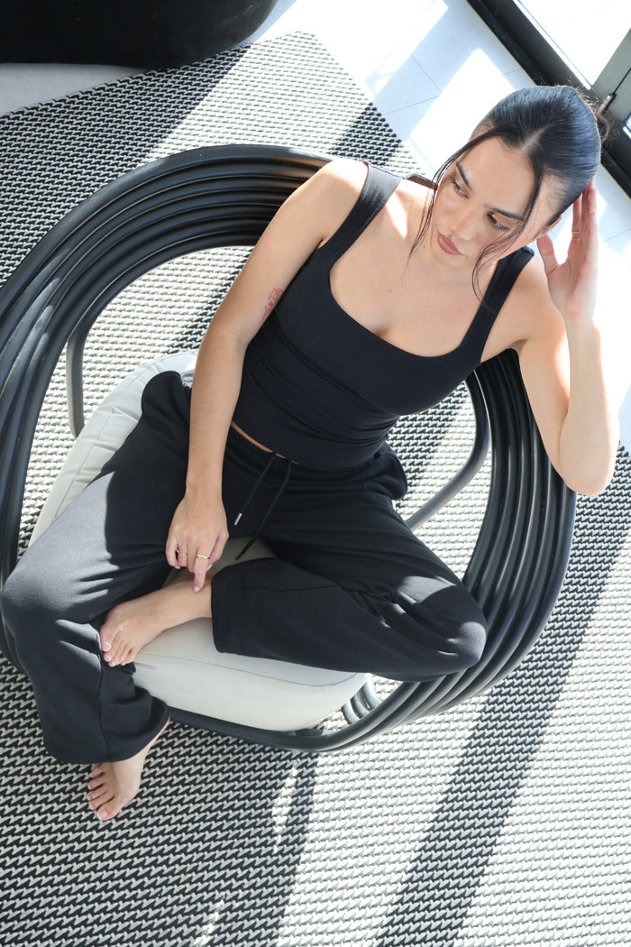 Cotton Tank – Black | Nat'v Basics