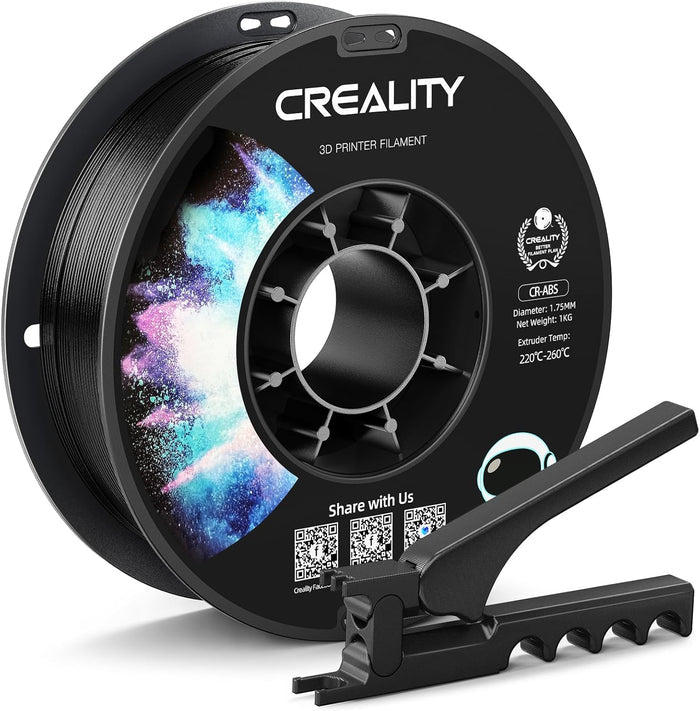 Creality ABS Filament 1.75mm Black 3D Printer Filaments, 1kg(2.2lbs) – Image 1 | DroneNerds
