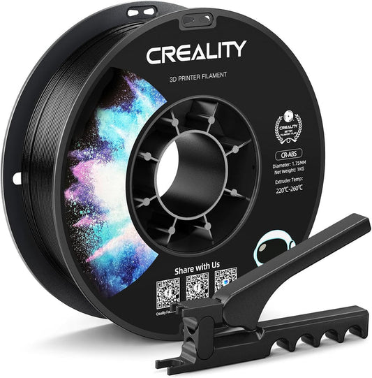 Creality ABS Filament 1.75mm Black 3D Printer Filaments, 1kg(2.2lbs) – Image 1 | DroneNerds