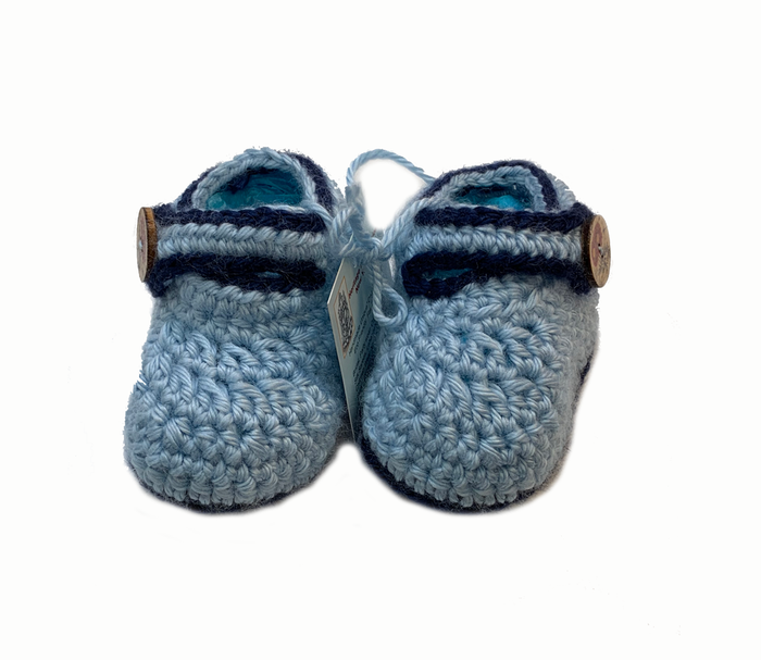 Crochet Blue Whale Baby Booties