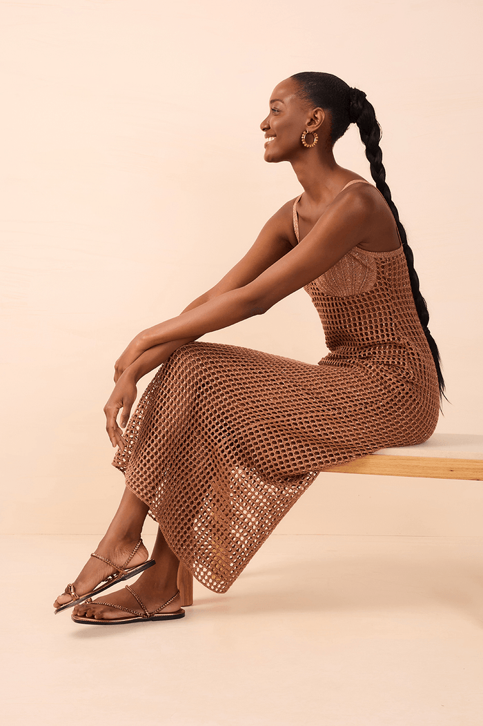 Crochet Shell Midi Dress_2