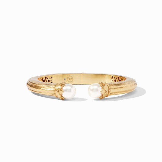 CUFF FLORA DEMI PEARL GOLD