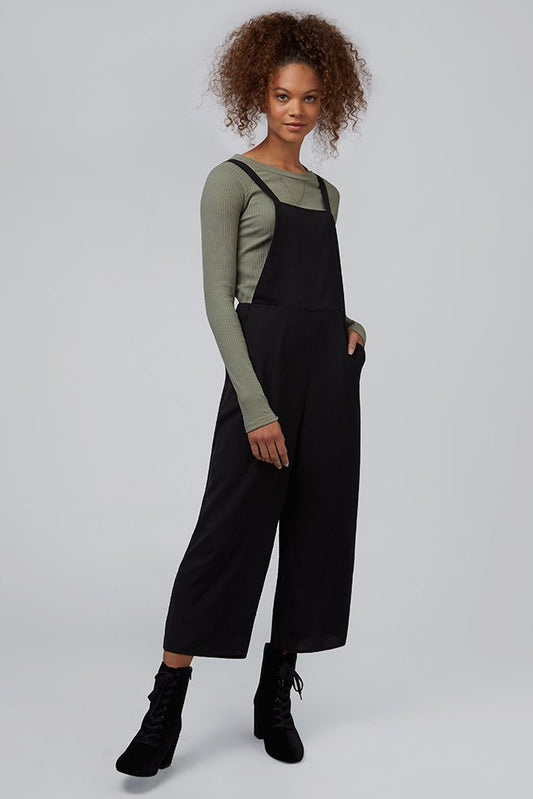 Davis Black Strappy Jumpsuit - Bascora