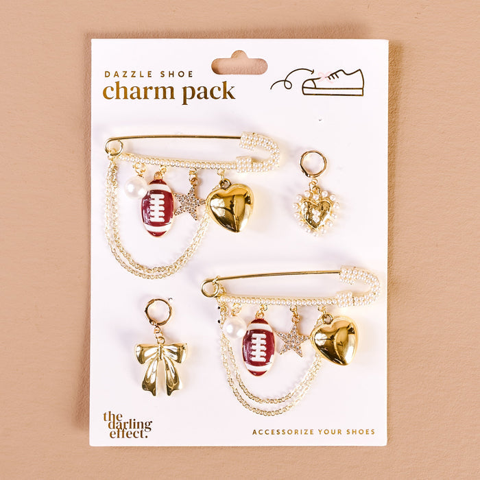 DE - Tailgate Time Dazzle Shoe Charm Pack