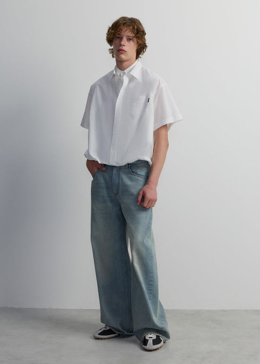 DOUBLE COLLAR OVERSIZE SHIRT