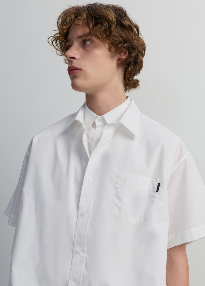 DOUBLE COLLAR OVERSIZE SHIRT