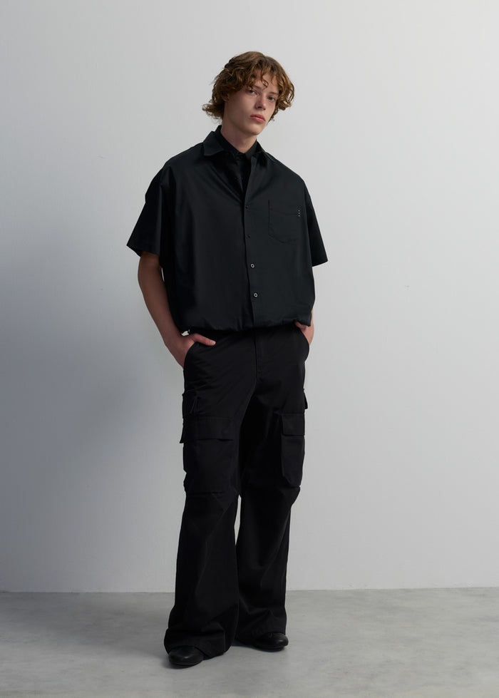 DOUBLE COLLAR OVERSIZE SHIRT
