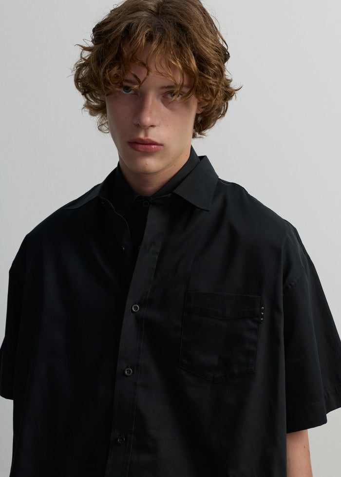 DOUBLE COLLAR OVERSIZE SHIRT