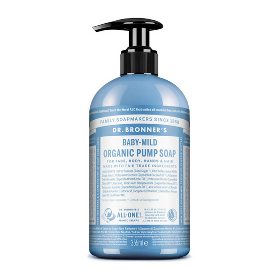 Dr. Bronner's Unscented Organic Baby Pump Soap 355ml