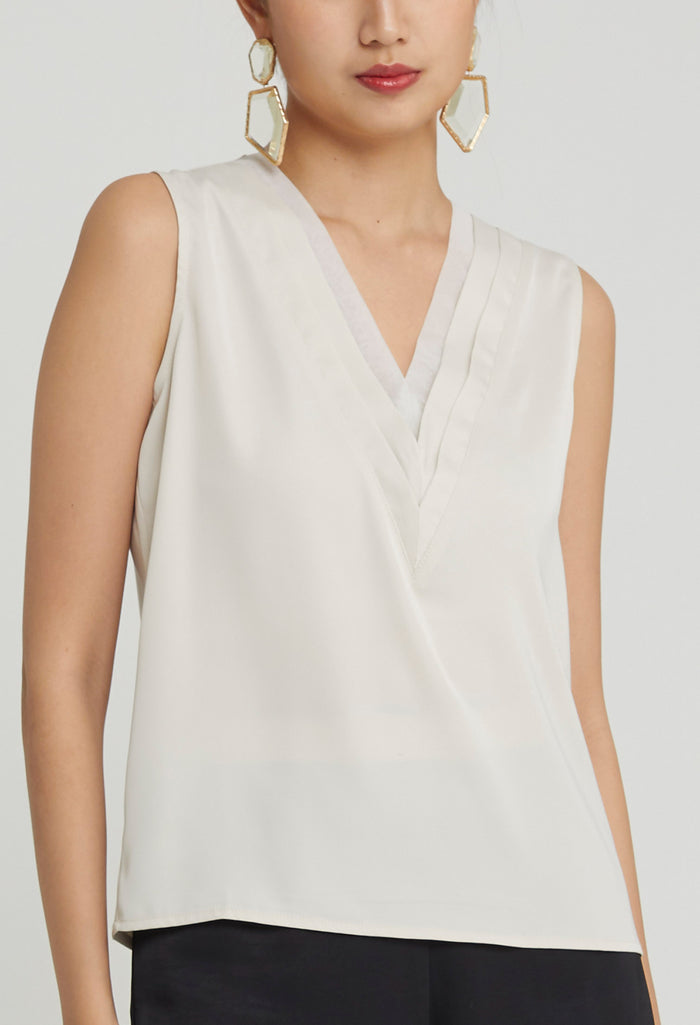 Duchess Satin Slip-On Top