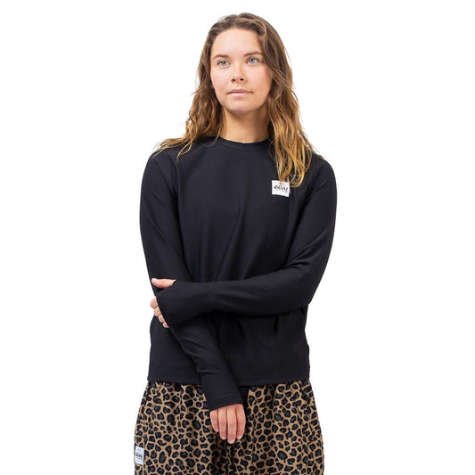 Eivy Versa Loose Fit Rib Top - Black