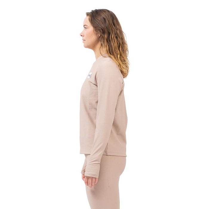 Eivy Versa Loose Fit Rib Top - Sand