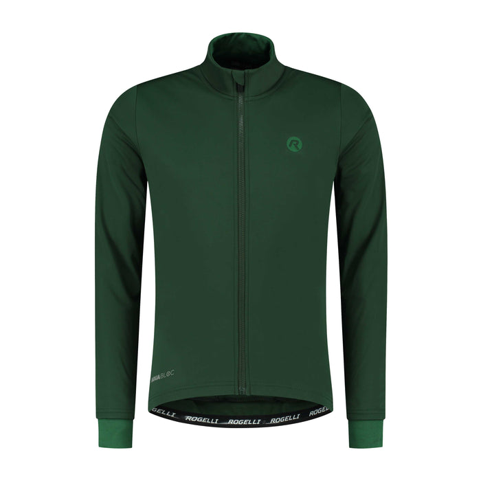 Rogelli Essential fietsjack heren groen voorkant.