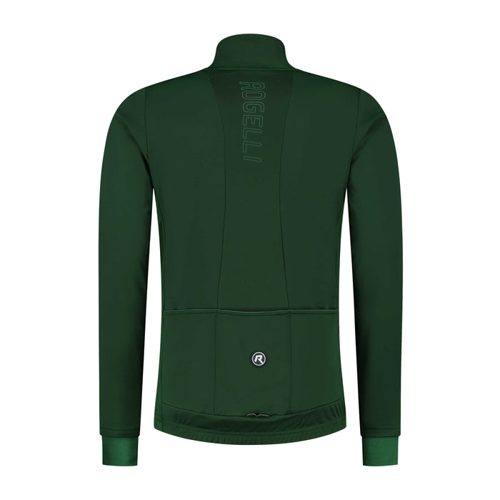 Rogelli Essential fietsjack heren groen achterkant.