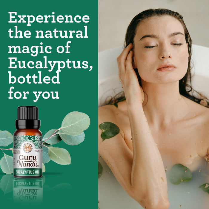 Eucalyptus Essential Oil, 15 ML - 2 PK - GuruNanda