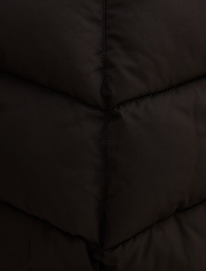 Evie Cropped Rib Detail Puffer Jacket Forever New