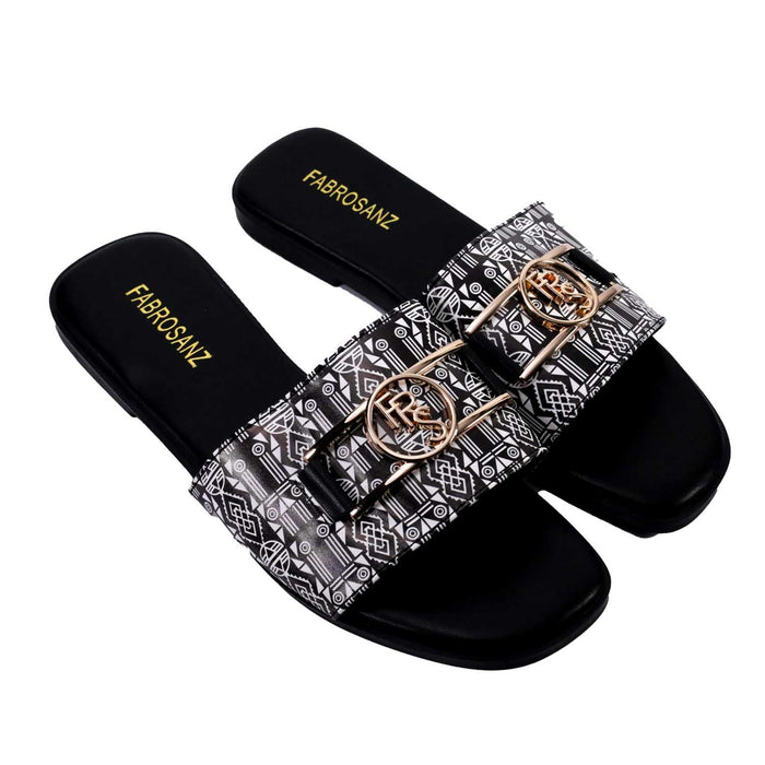 Fabrosanz:Nguni Print Mules