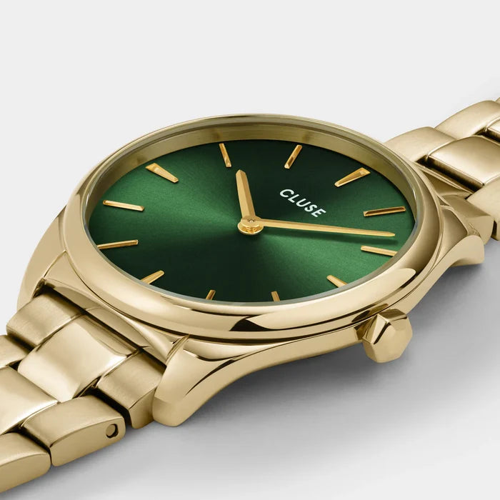 Féroce Petite Watch Steel Green, Gold Colour
CW11217