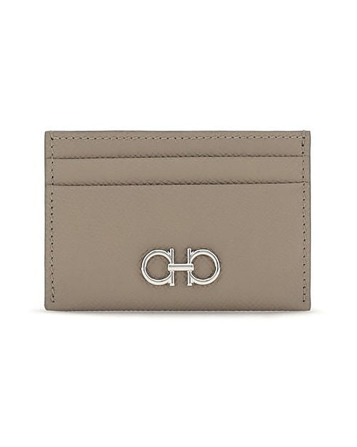 Ferragamo Beige Calf Leather Bos Taurus Wallet