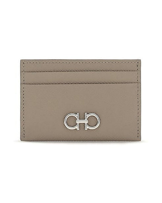 Ferragamo Beige Calf Leather Bos Taurus Wallet