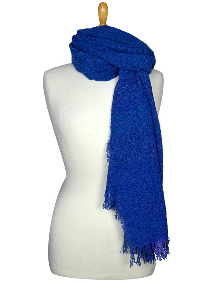 Fine Lambswool Celtic Stole - #color_sea-violet