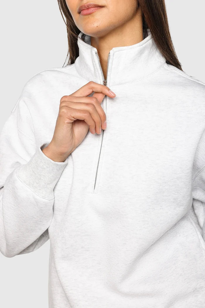Fleece Half Zip Sweaters - Back