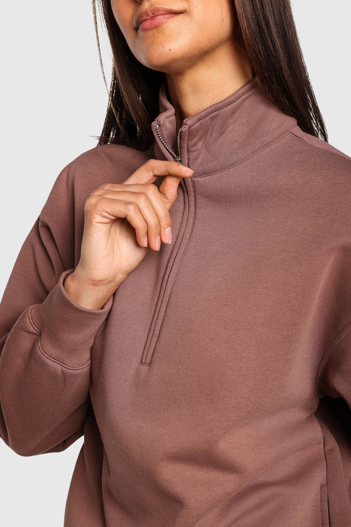 Fleece Half Zip Sweaters - Image 17