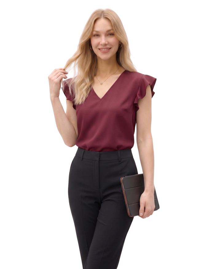 Flutter aura maroon
