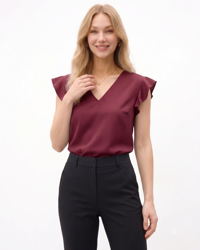 Flutter aura maroon
