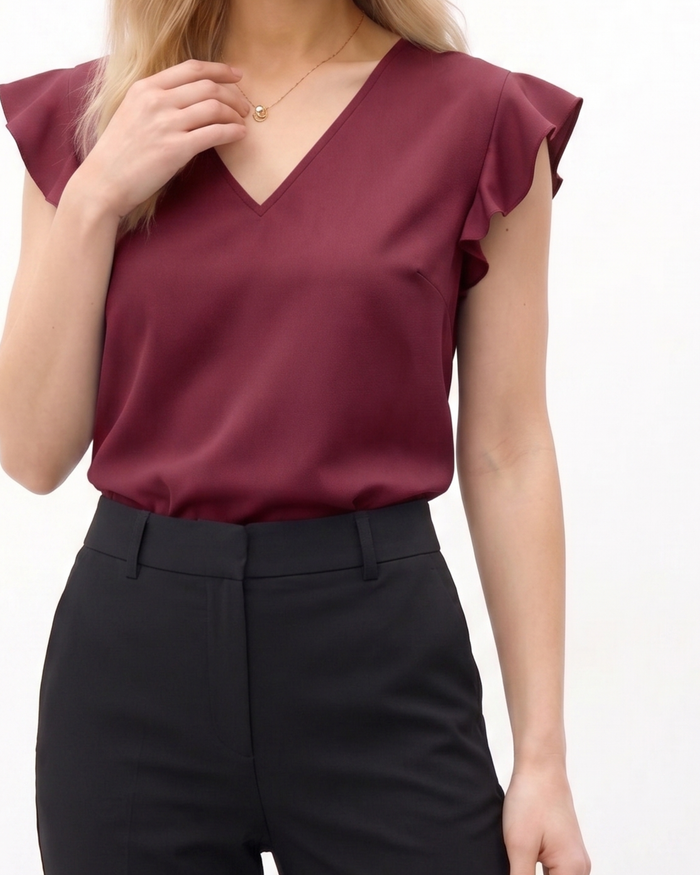 Flutter aura maroon