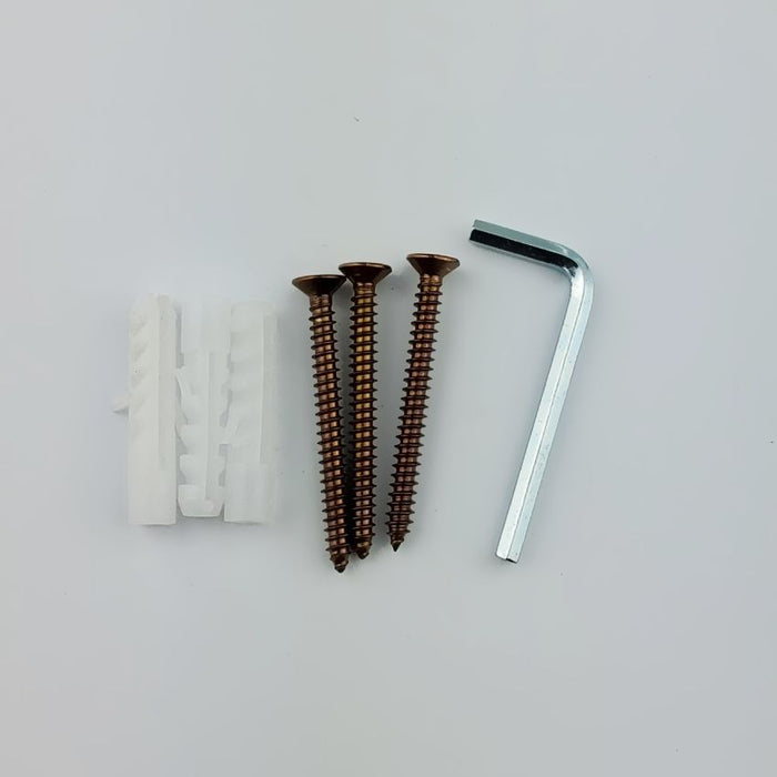 FORGE Rose Gold / Copper Shower Screen Hinge, Glass to Wall L-SHAPE 90 Degrees 10mm glass - Rose Gold - Image 3