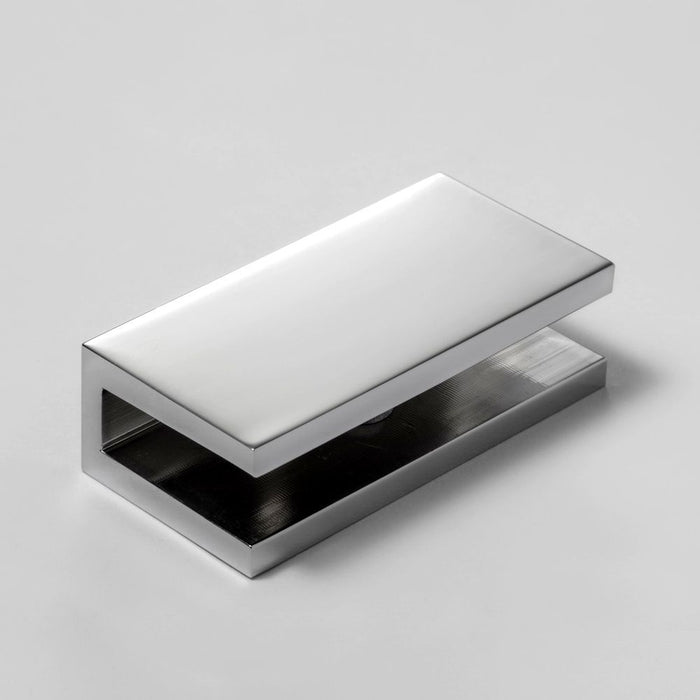 Frameless shower glass U BRACKET SQUARE 6MM GLASS - Chrome - Image 1