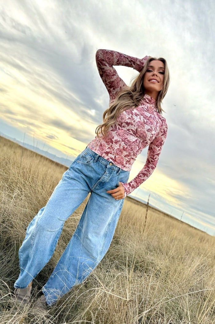 Free People Barrel Jeans, Barrel Jeans, Free People Good Luck Barrel Jeans