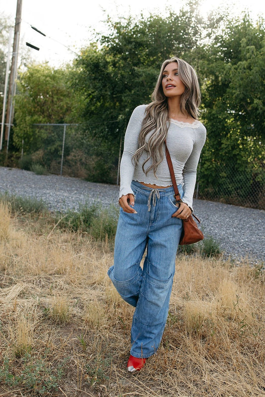 Free People We The Free Logan Cinched Cargo Jeans