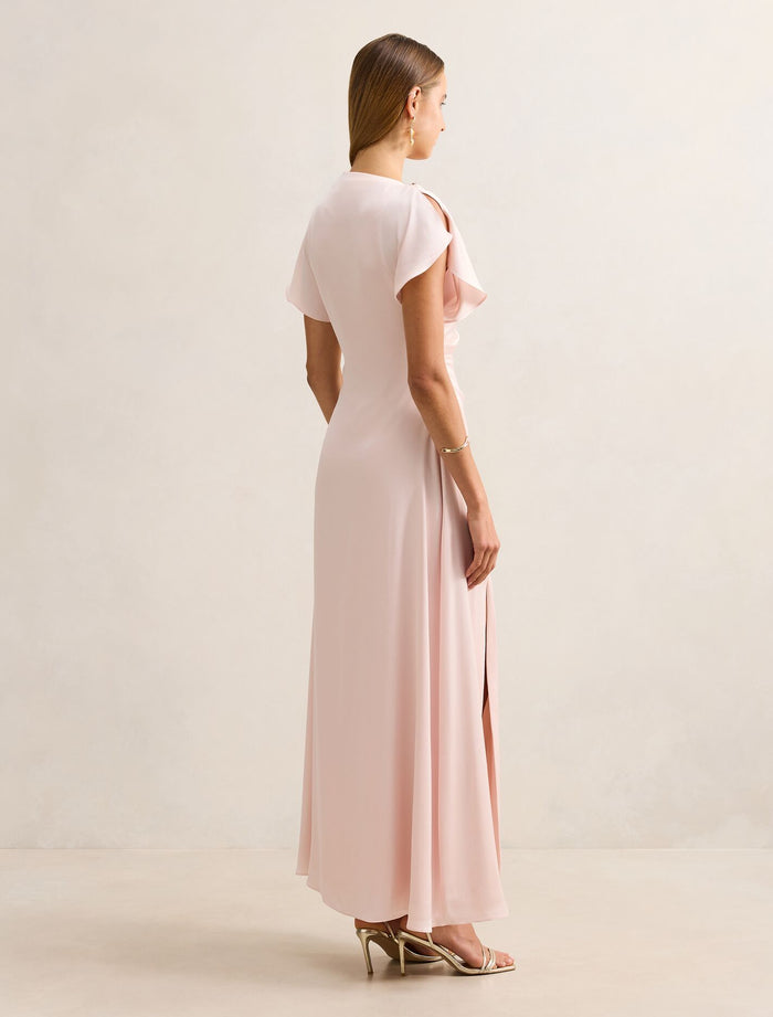 Genevieve Satin Drape Maxi Dress Forever New