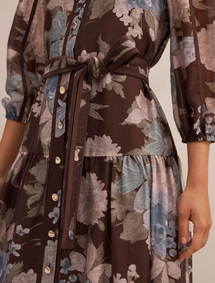 Gianna Printed Midi Dress Forever New