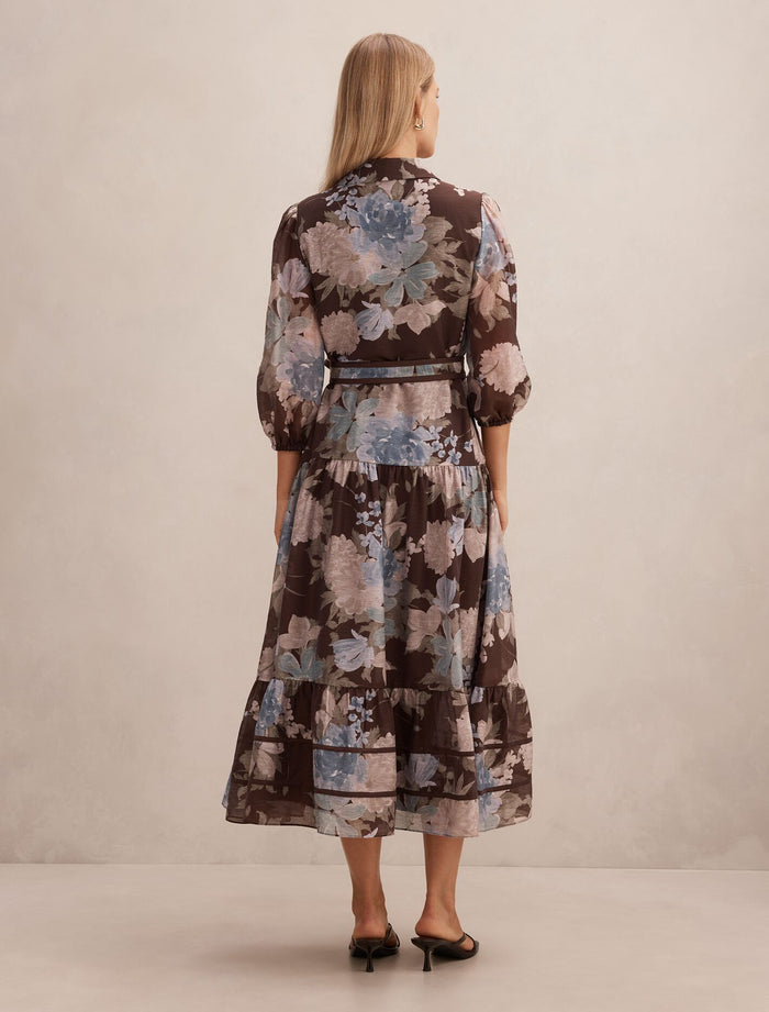 Gianna Printed Midi Dress Forever New