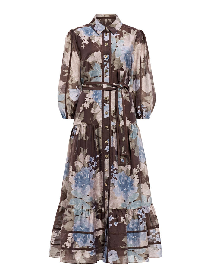 Gianna Printed Midi Dress Forever New
