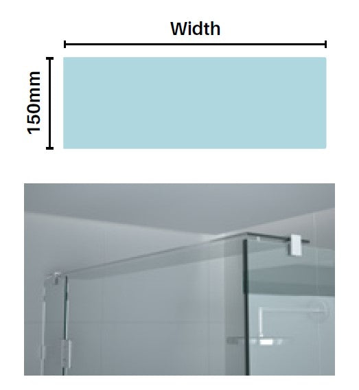 GLASS BRACE PANELS, can be used for glass header bars or shelving - Image 1