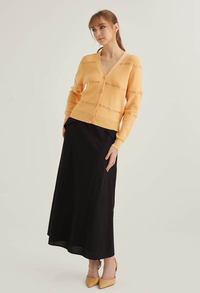 Glitter Orbit V-Neck Cardigan