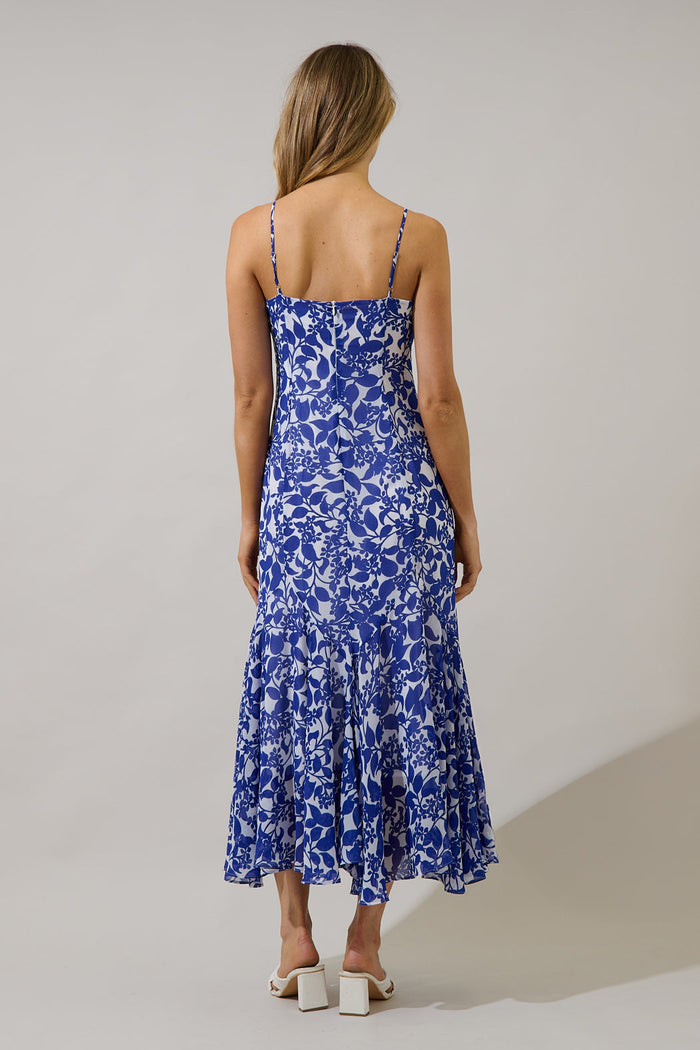 Hagny Pleated Midi Dress Kian Floral