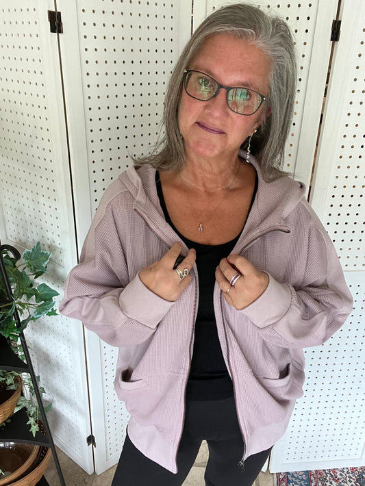 Hanging Out Zip-Up Long Sleeve Relaxed Hooded Jacket - 6 colors