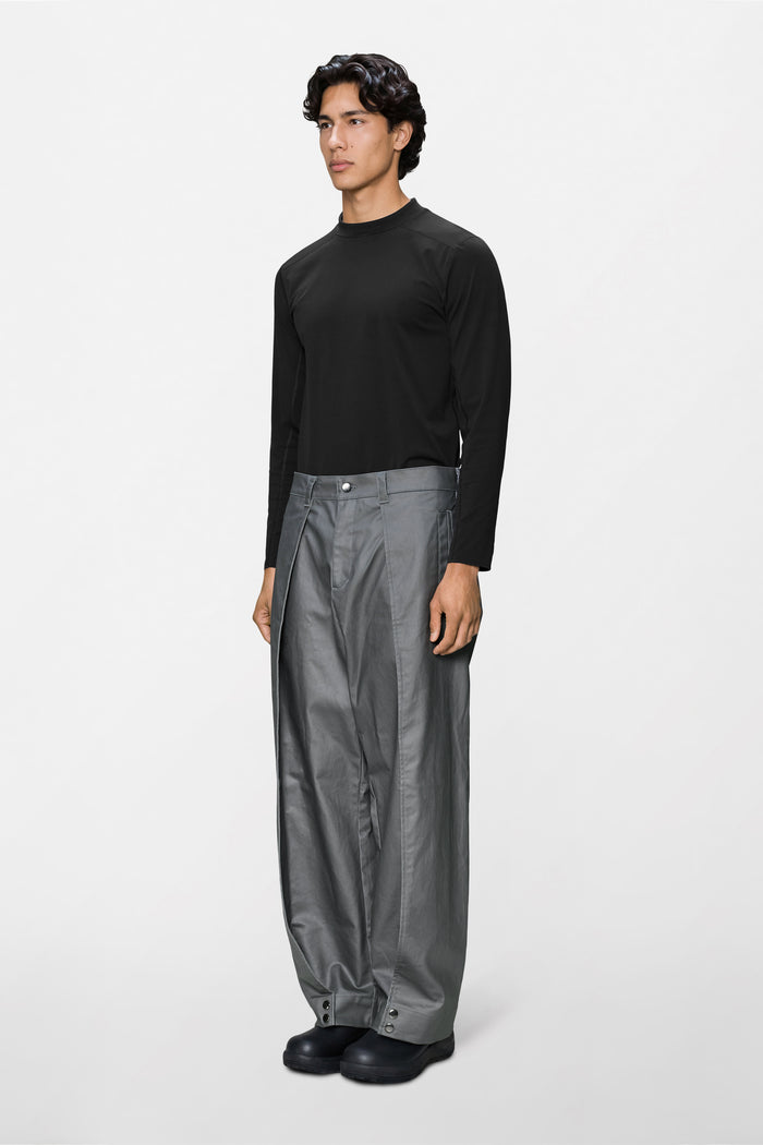 RAINS Heavy Woven Pants Wide Asphalt Pants