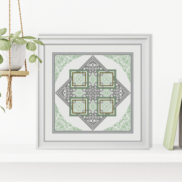 Held Together Blackwork Pattern by Peppermint Purple