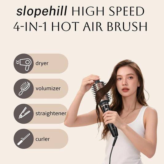 High-Speed Hair Dryer Brush for Effortless Salon Blowout