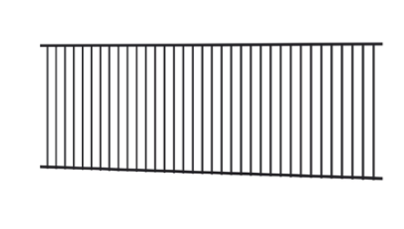 Homesafe Aluminium Flat Top Pool Fence Panel - 3000 x 1200mm IRONSTONE