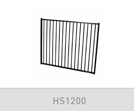 Homesafe Aluminium Pool Gate, Flat Top Gate - 1475 x 1200mm SATIN BLACK - Image 1